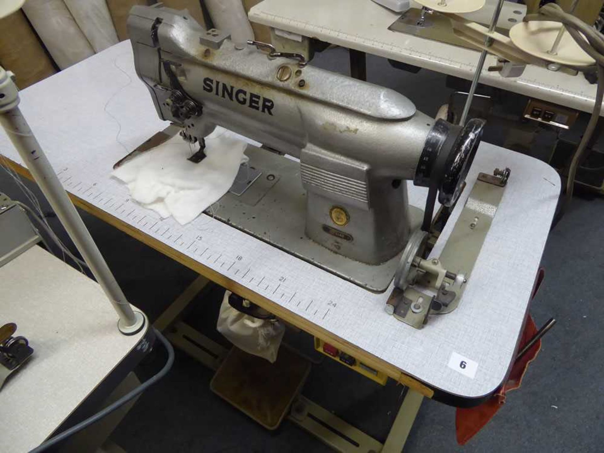 +VAT Singer twin needle flatbed sewing machine model: 212G140 single phase electric