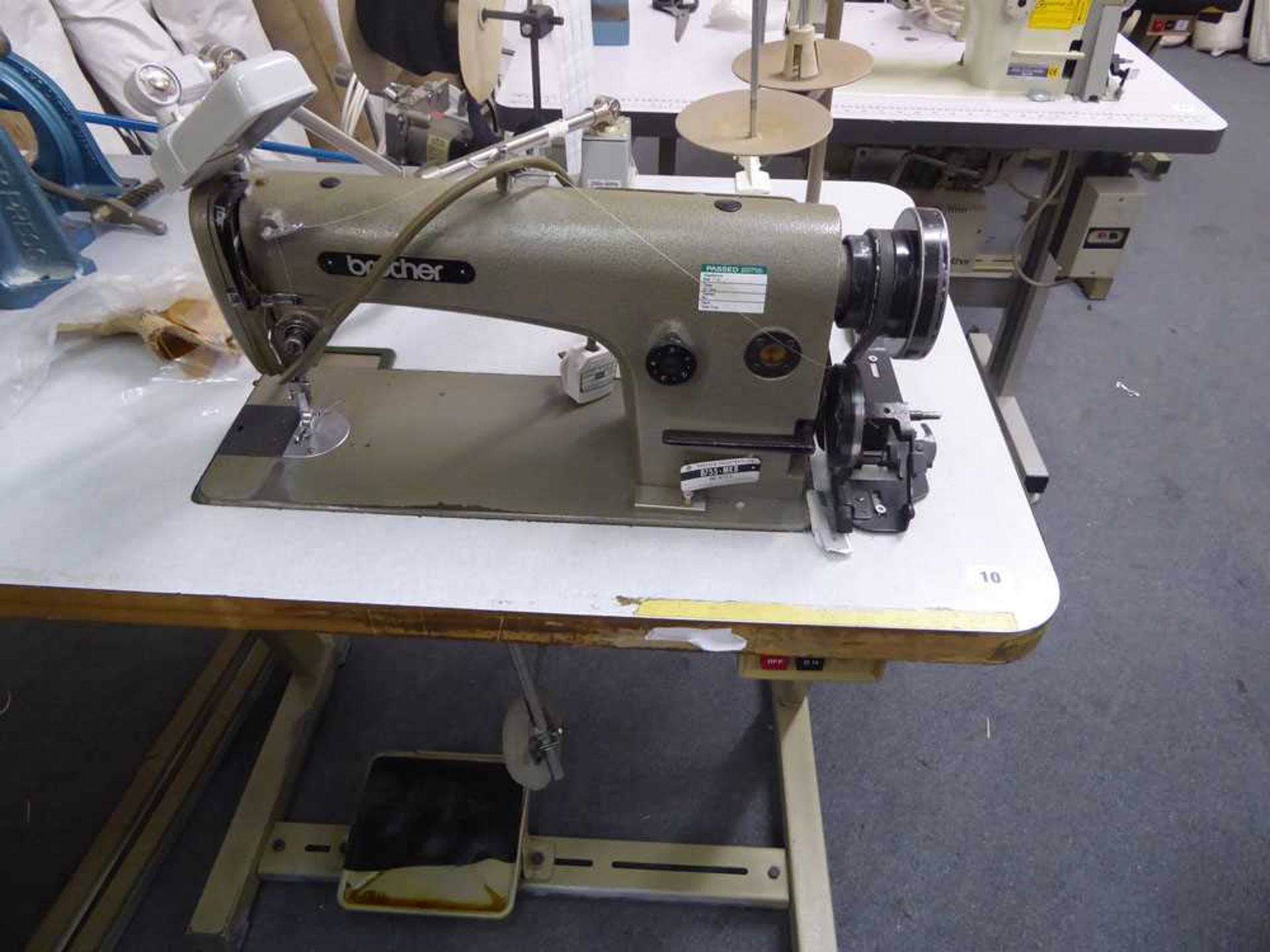 +VAT Brother B755-MKII flatbed sewing machine serial no. M4571579