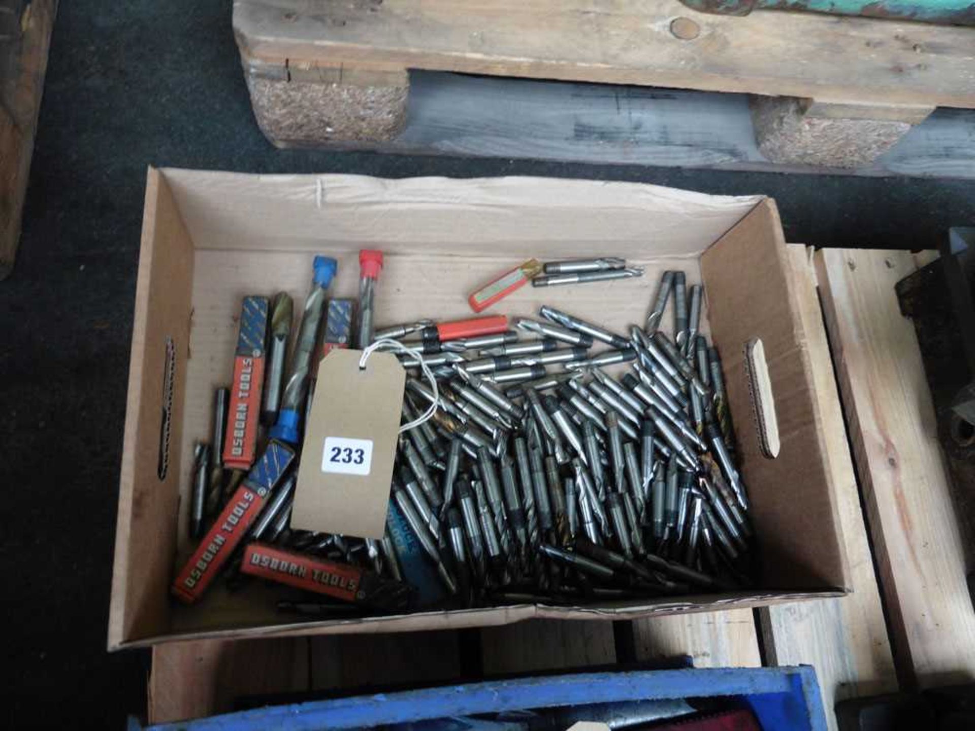 +VAT 1 off box of miscellaneous end mills/slot drills