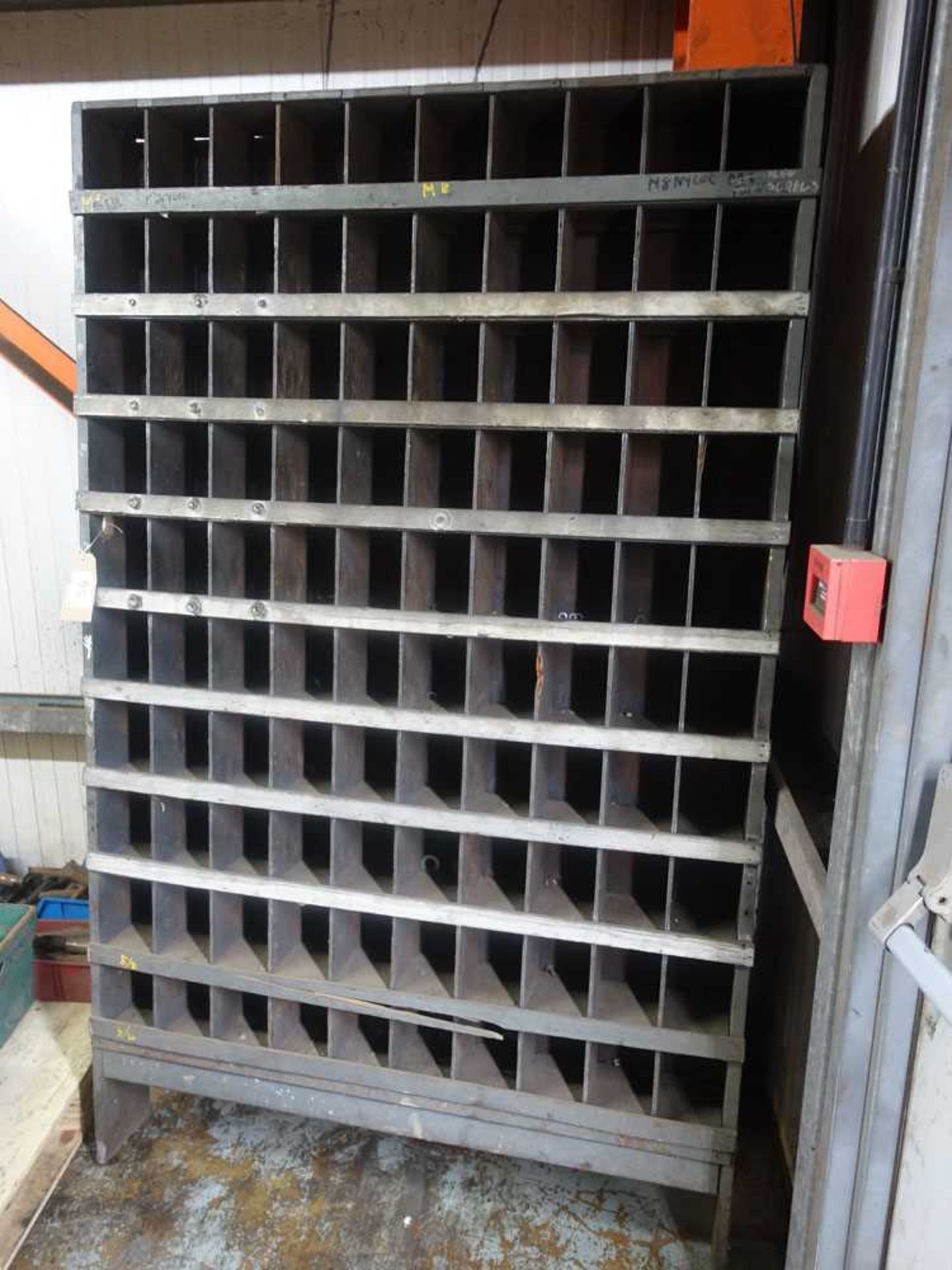 +VAT Vintage wooden pigeon hole rack - Image 2 of 2