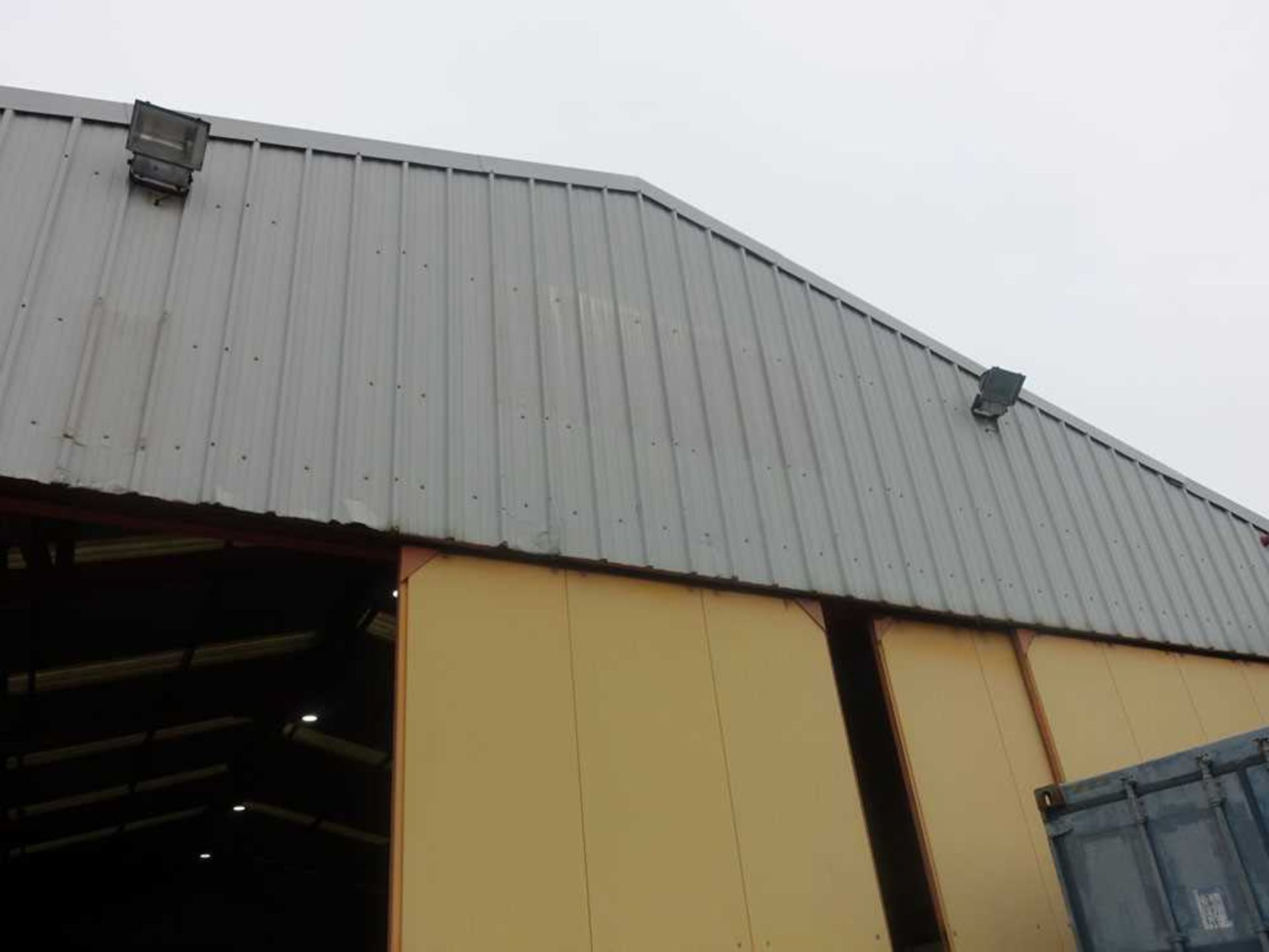 +VAT Clearspan steel framed building with Kingspan roof and cladding panels. One sixth of the - Image 13 of 18