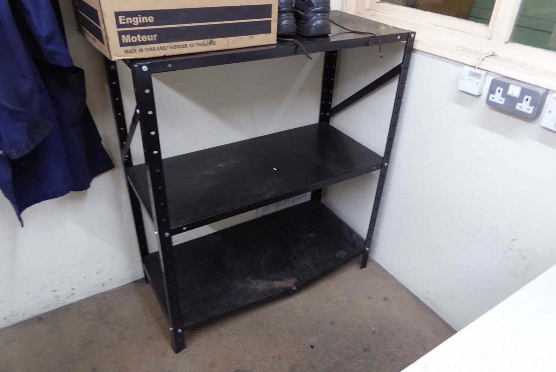 +VAT Remaining furniture in the 2 factory offices comprising 3 grey work stations, 4 steel filing - Image 4 of 11