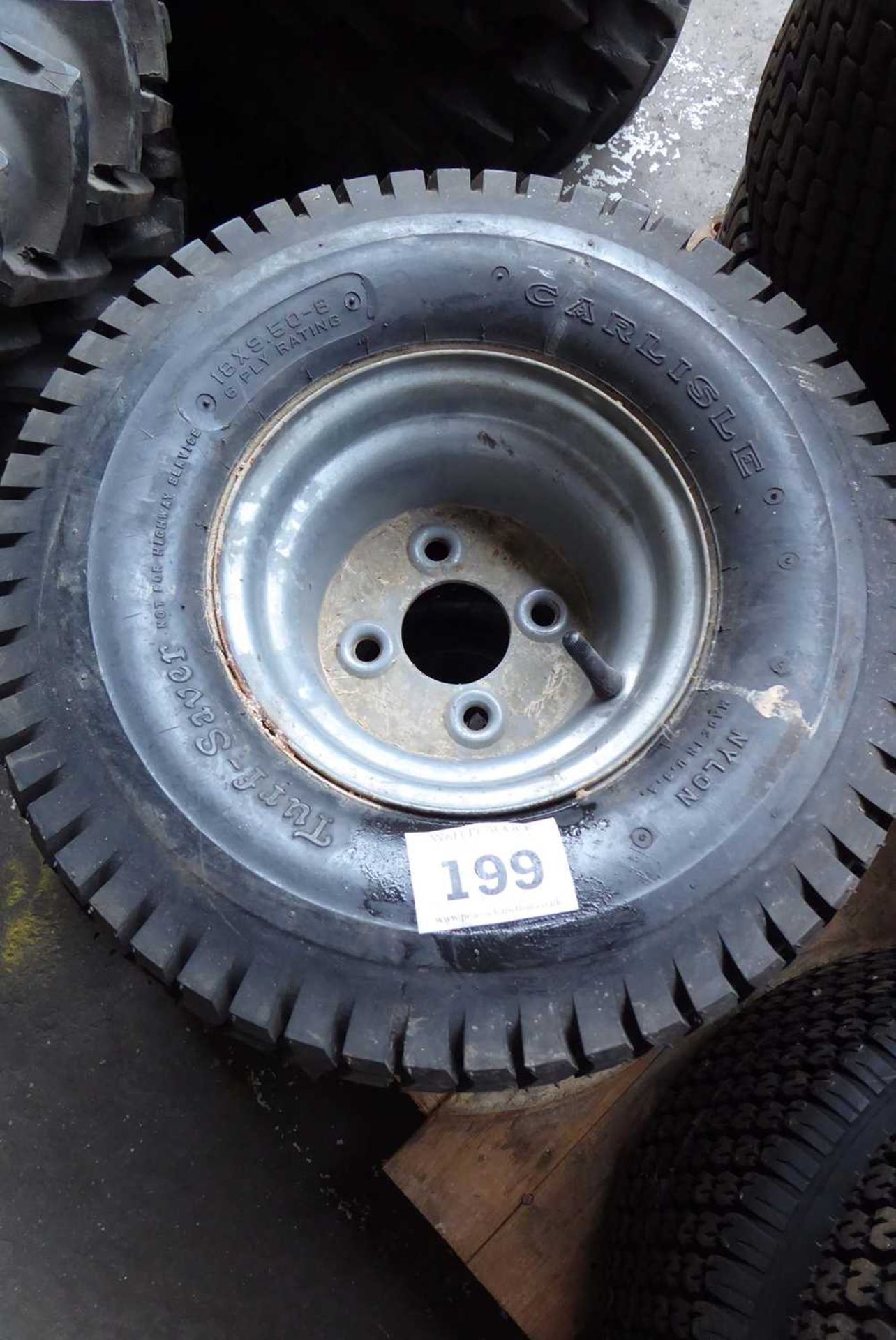 +VAT Pair of Carlisle Turf Saver 18x9.5 wheels and tyres - Image 2 of 2