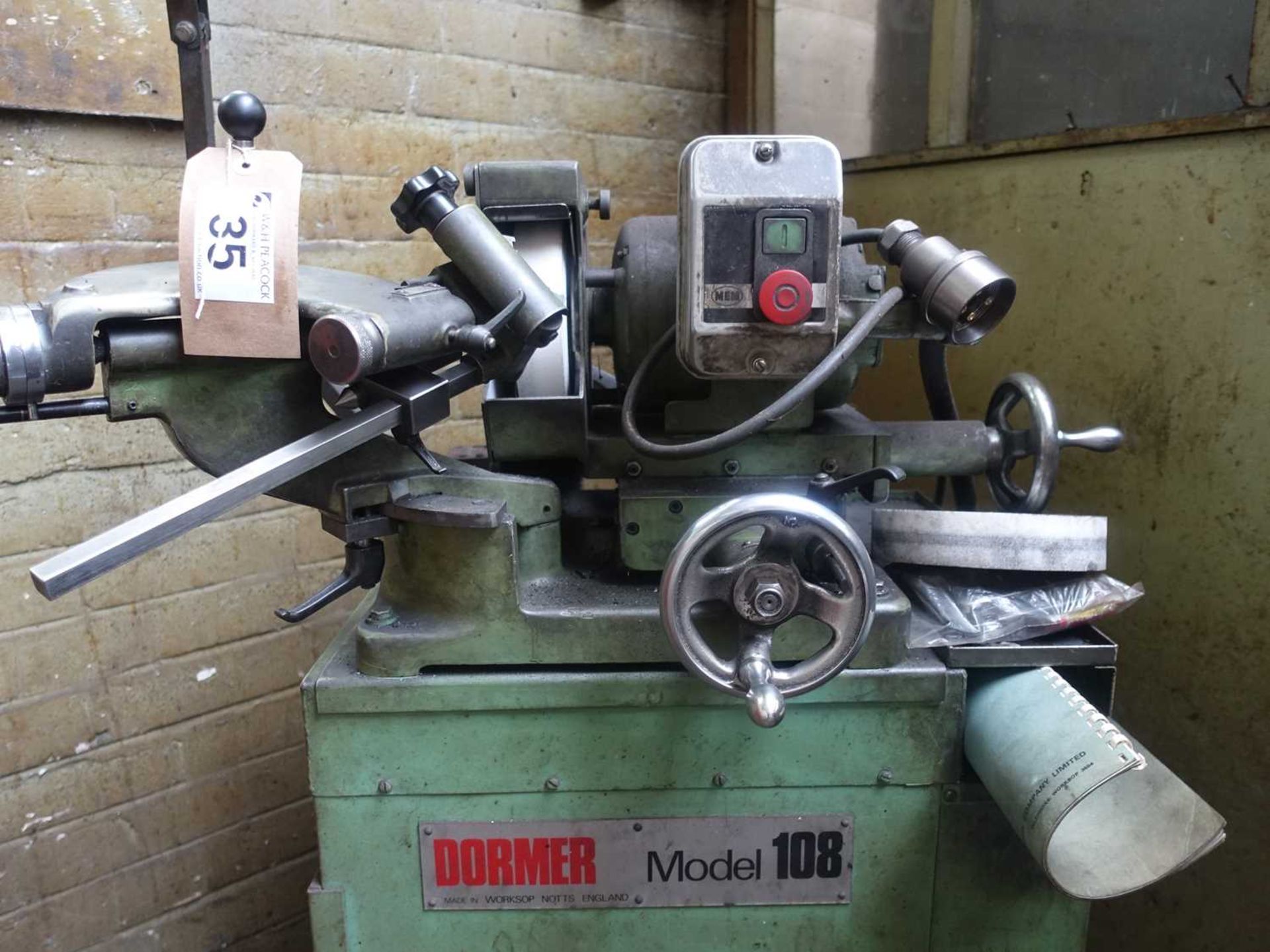 +VAT Dormer Model 108 tool and cutter grinder - Image 2 of 3