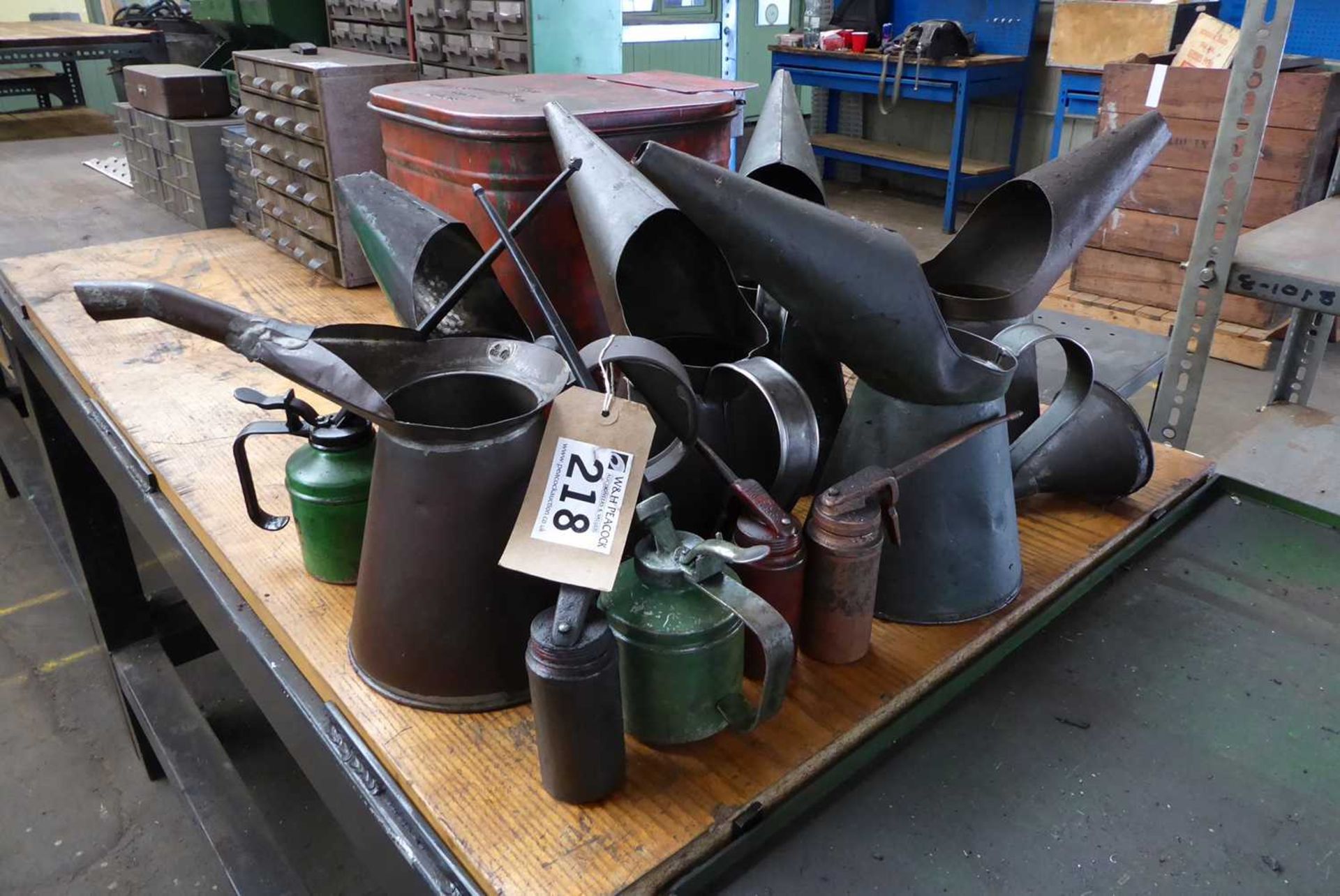 +VAT Protectoseal oil container and various cans and funnels - Image 2 of 3