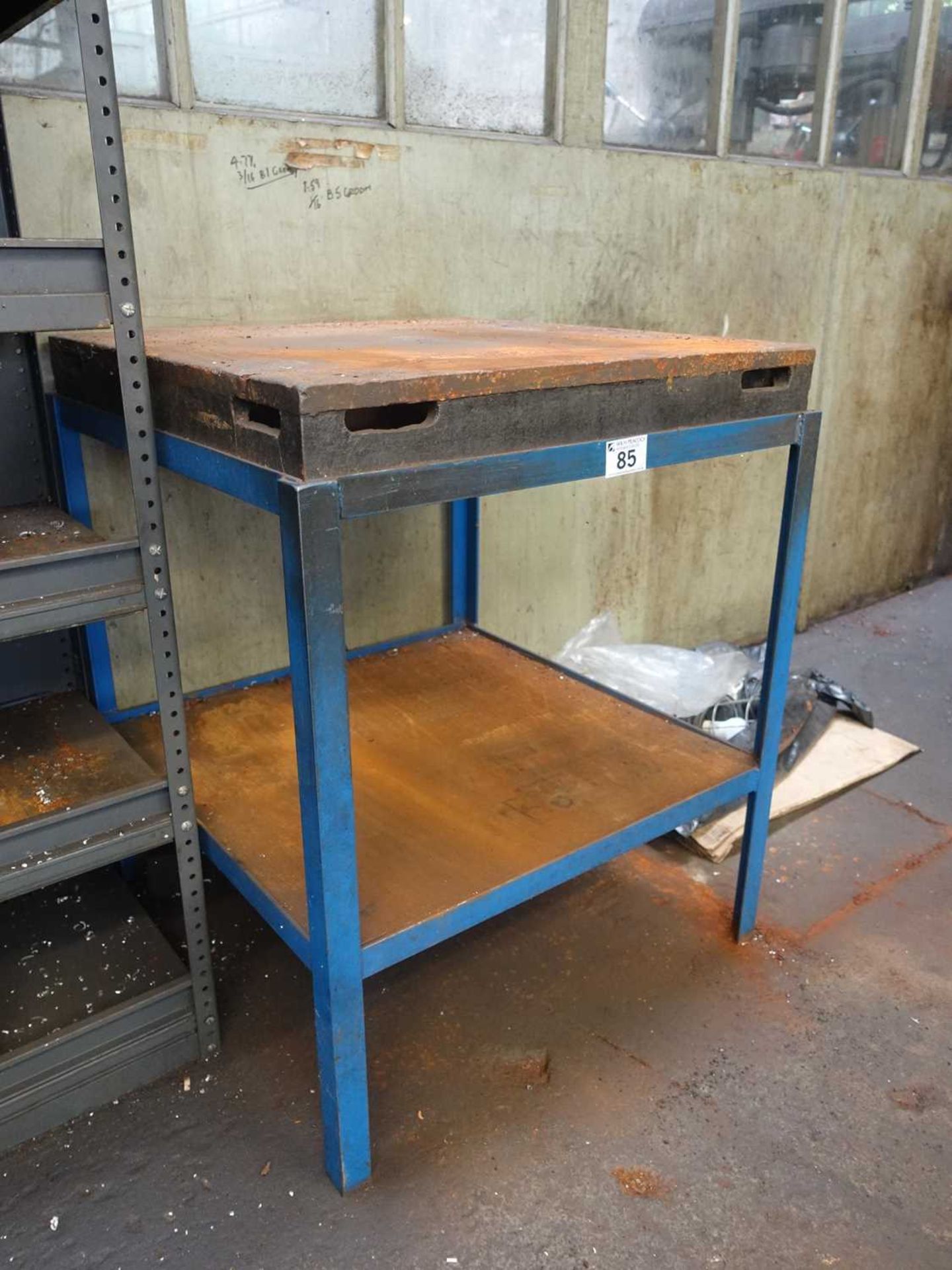 +VAT 24" square surface table on welded stand