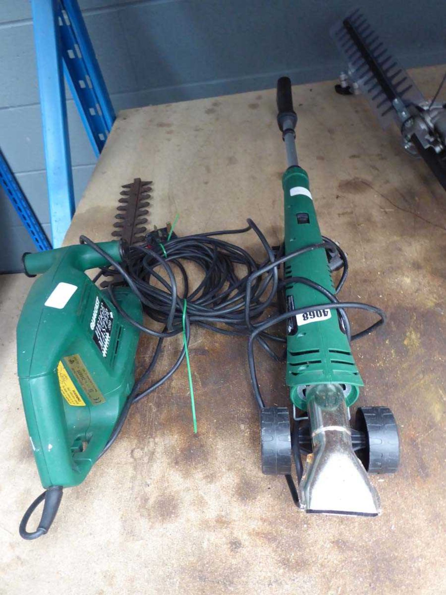 Weed burner and Qualcast electric hedgecutter