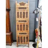 Carved Indian 2 fold room divider