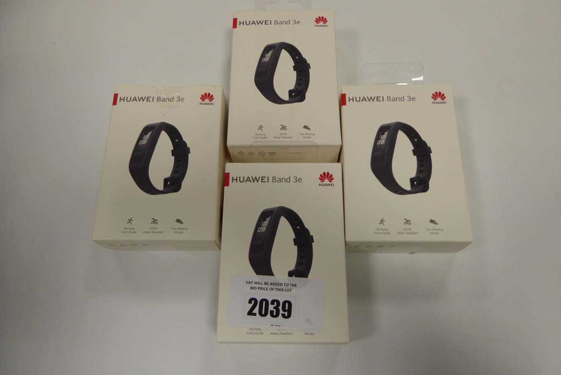 +VAT 4 x Huawei band 3E activity trackers in boxes