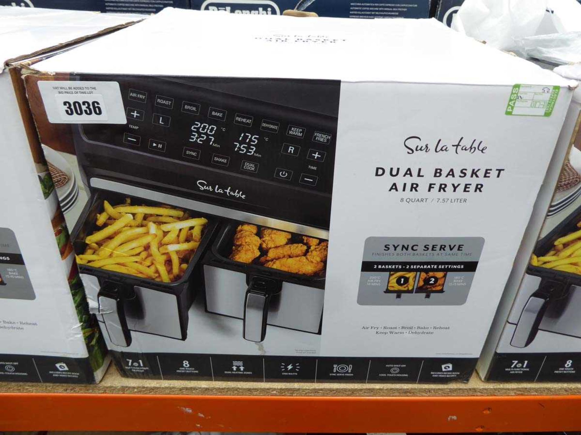 +VAT Dual basket air fryer