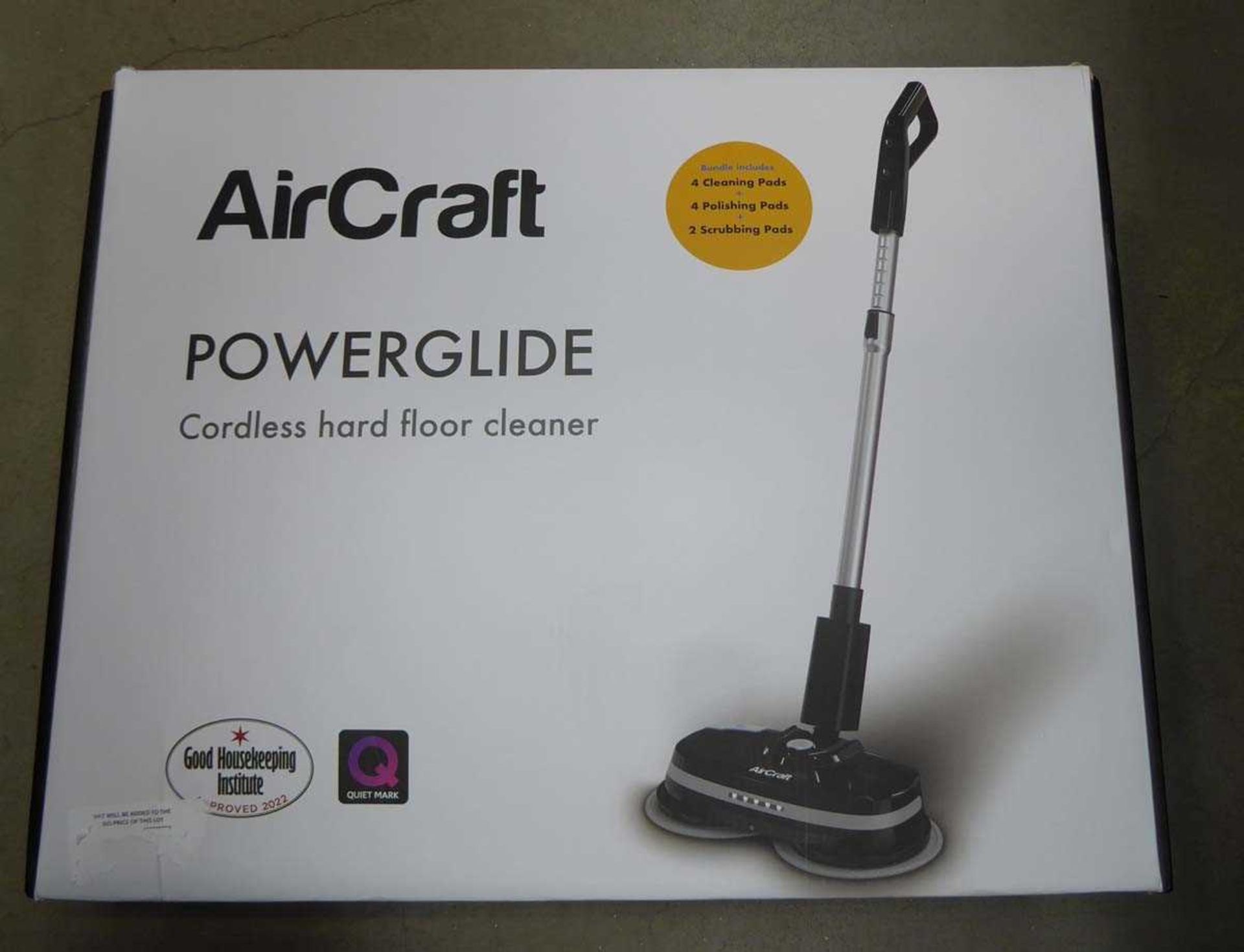 Aircraft powerglide cordless hard floor cleaner