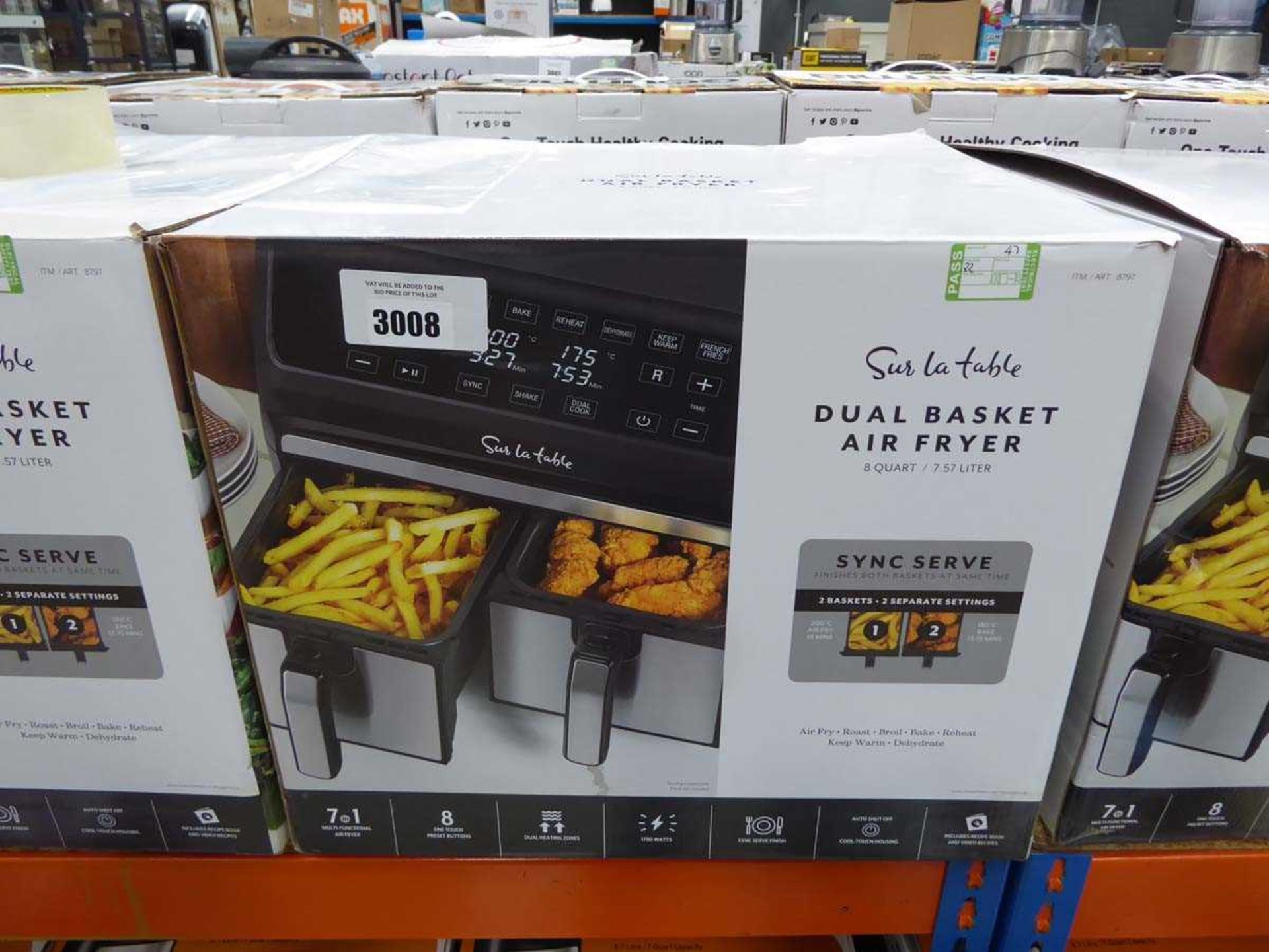 +VAT Dual basket air fryer