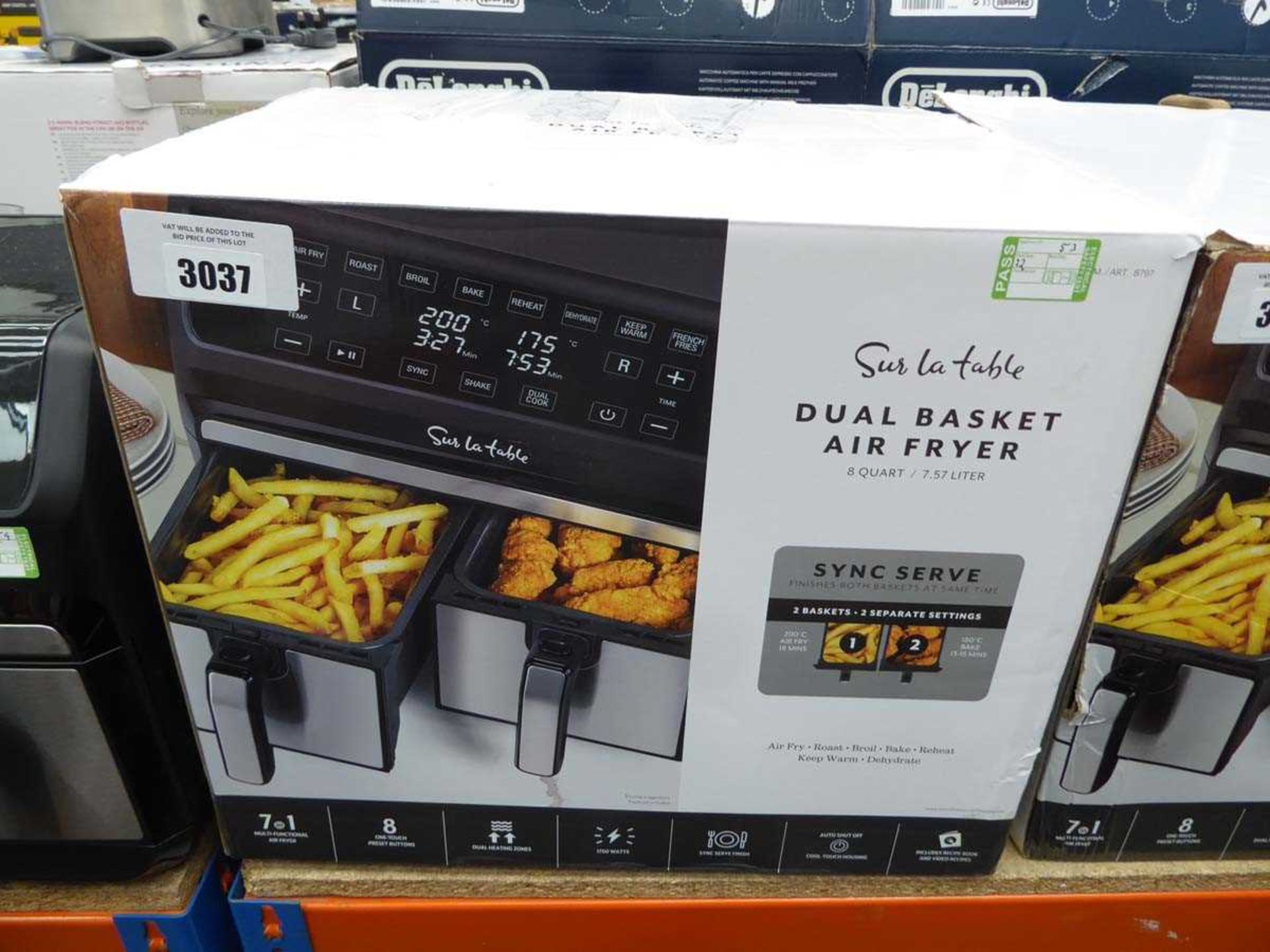 +VAT Dual basket air fryer