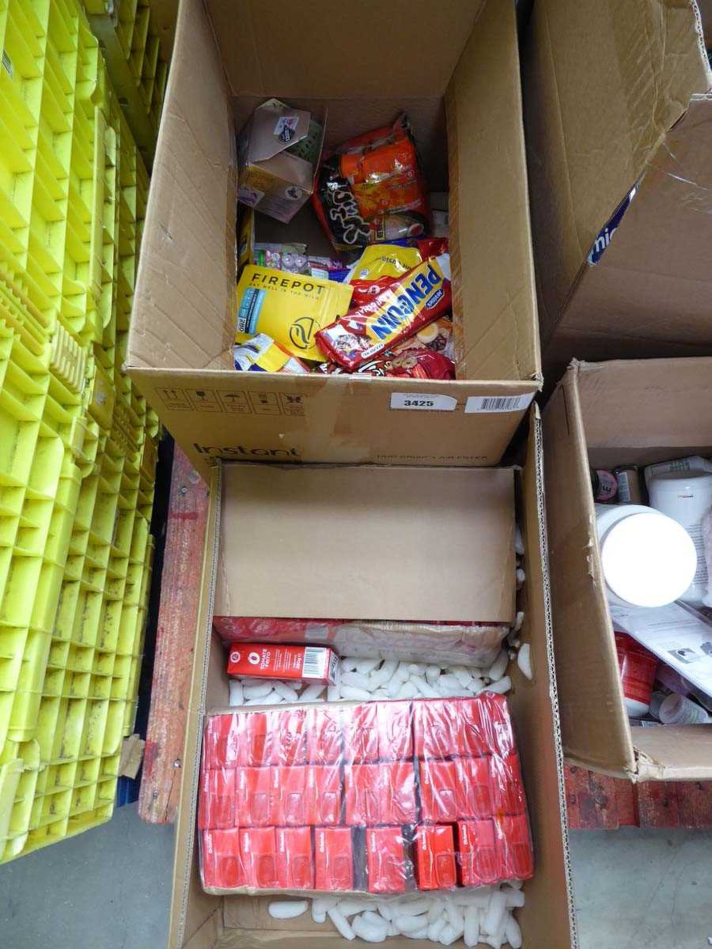 +VAT Box of assorted food