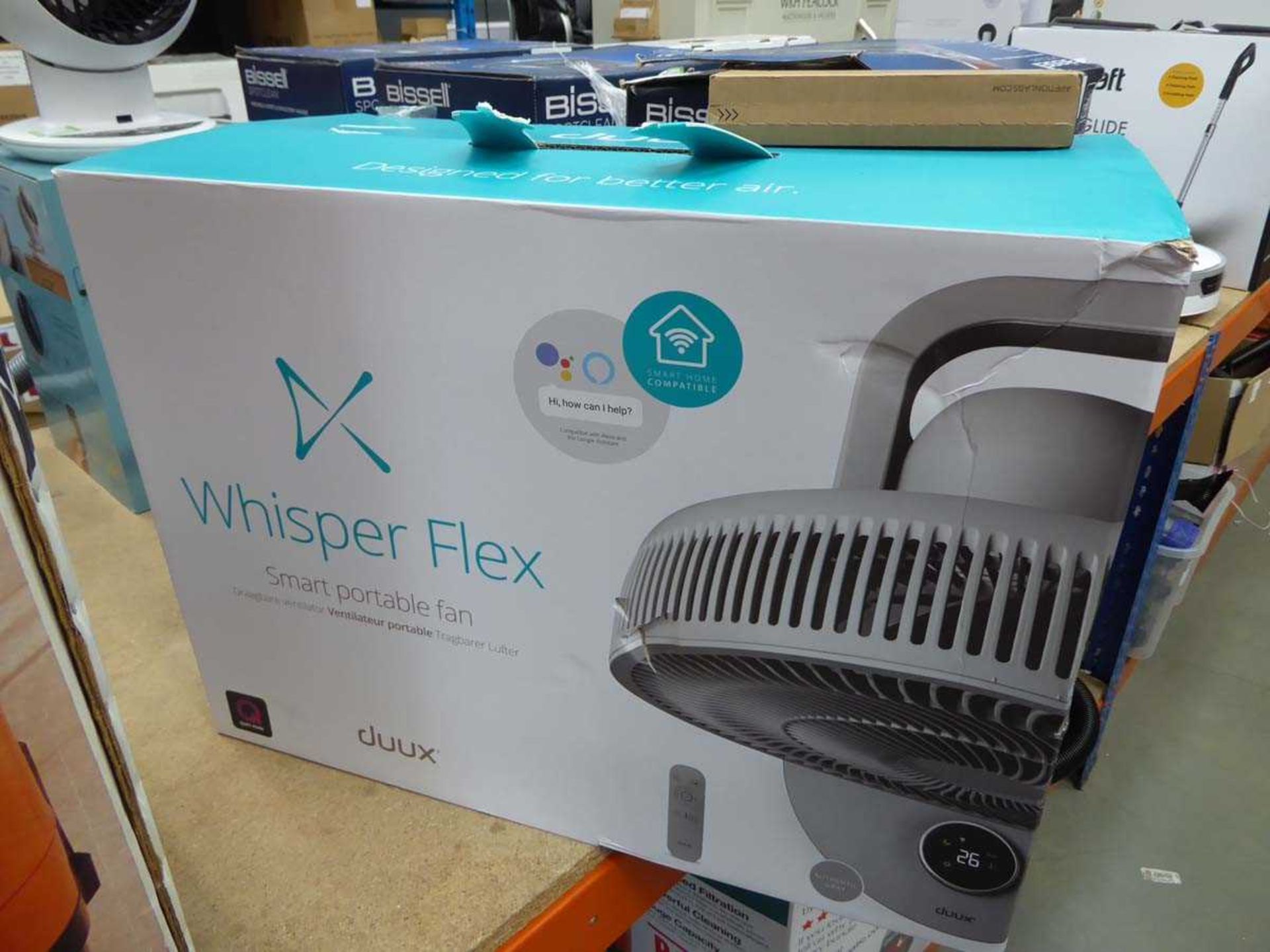 +VAT Whisper flex smart portable fan