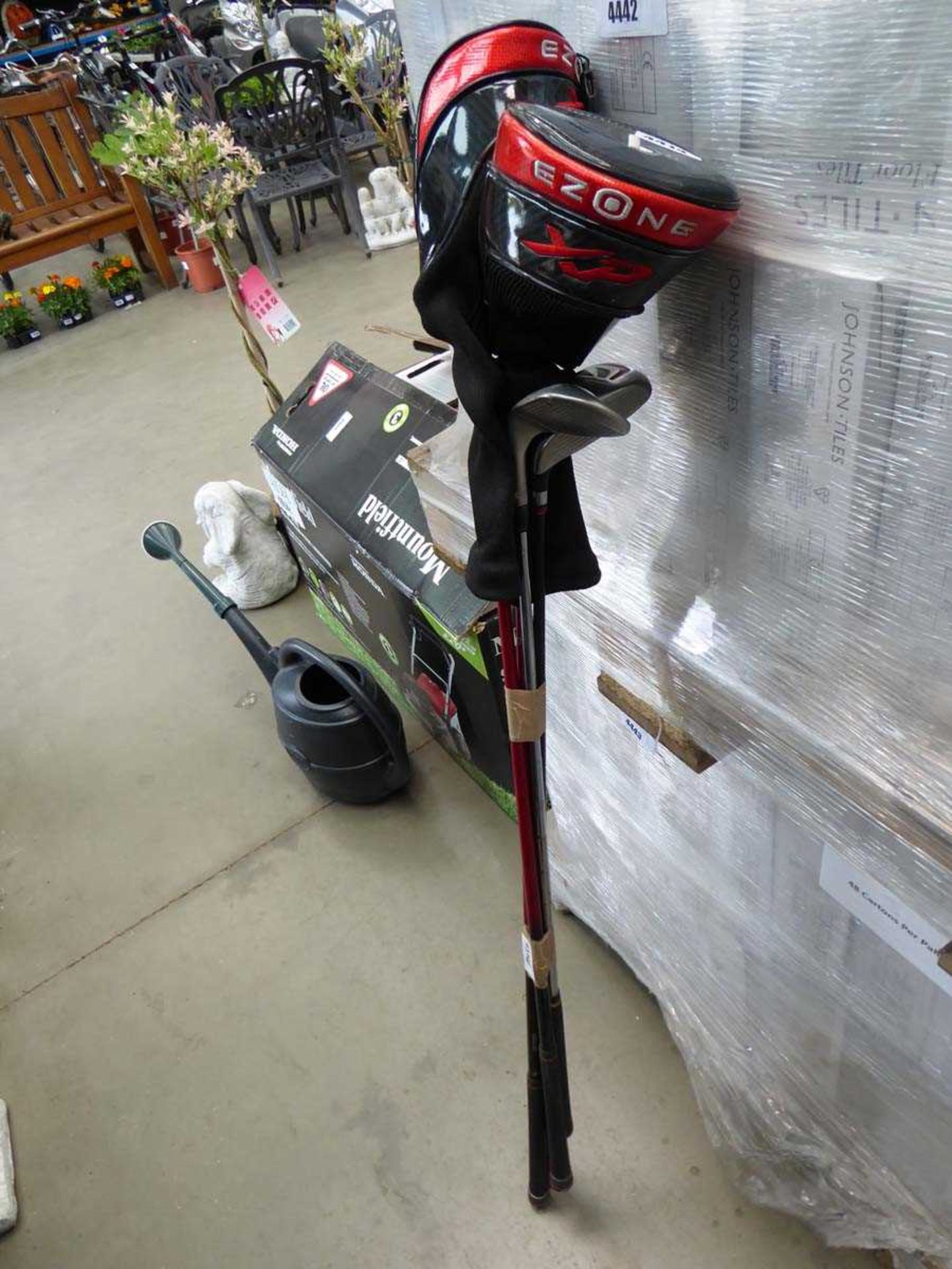 4 assorted Yonex golf clubs
