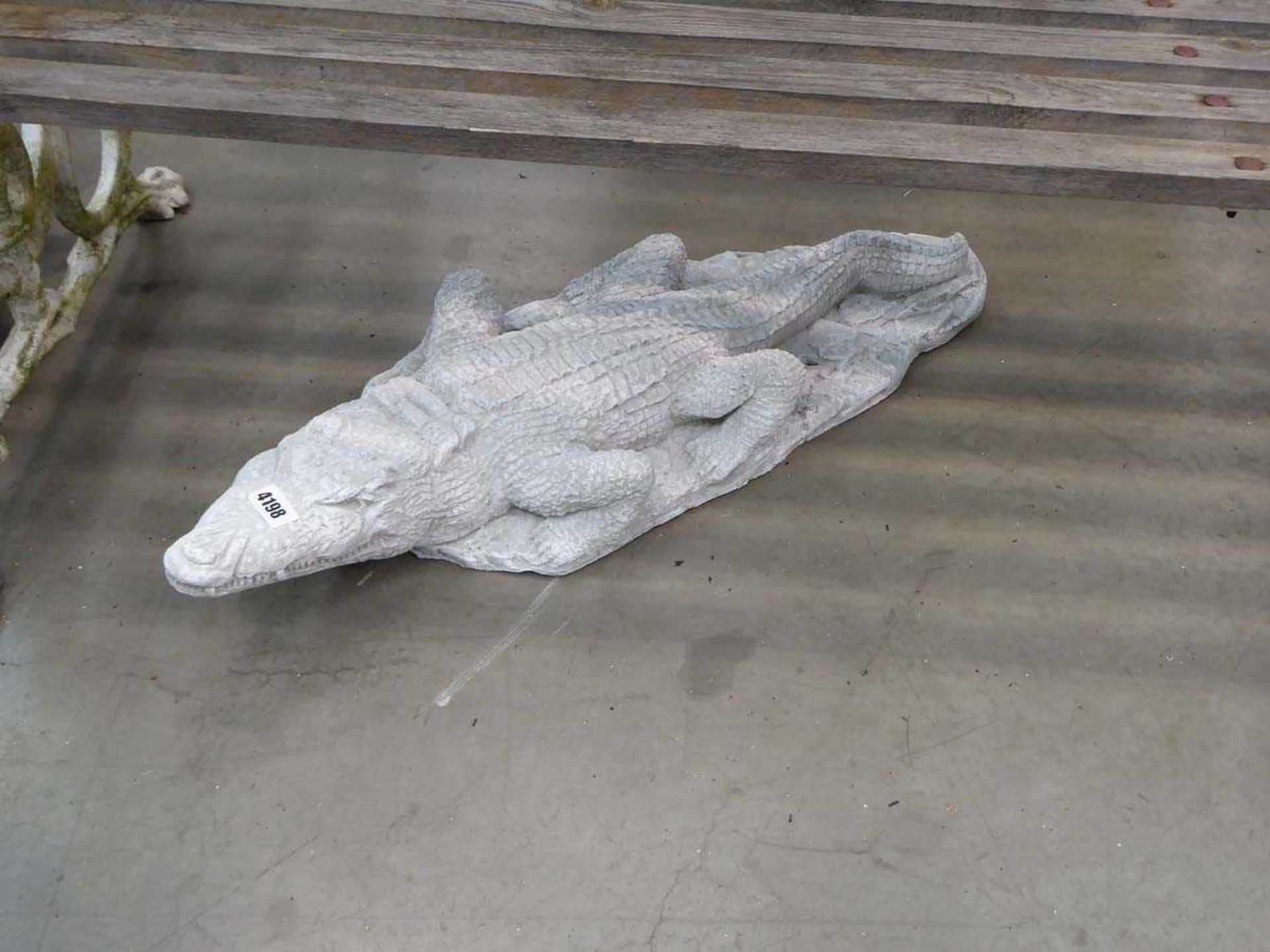 Concrete alligator