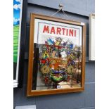 Martini advertising mirror