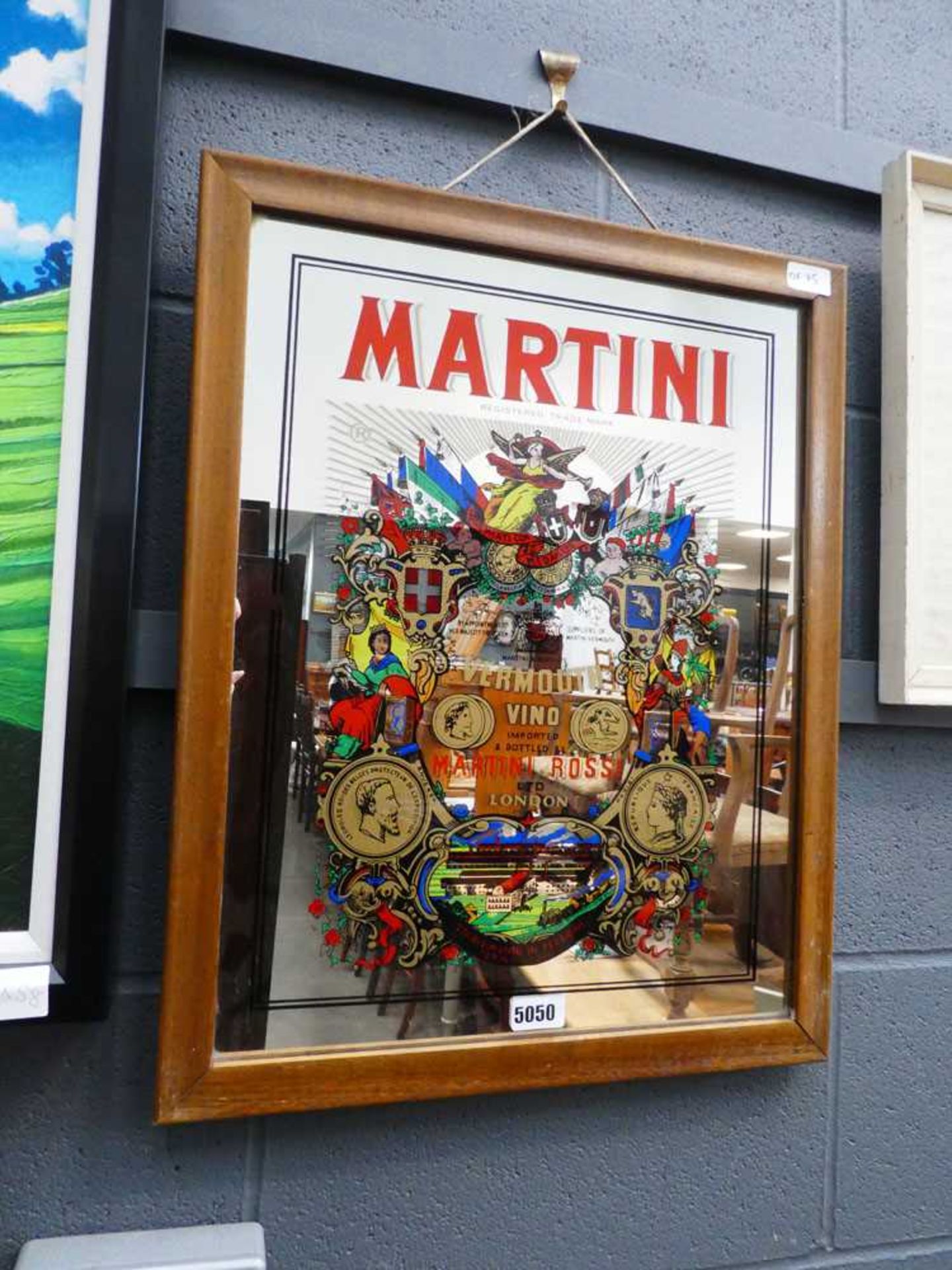 Martini advertising mirror