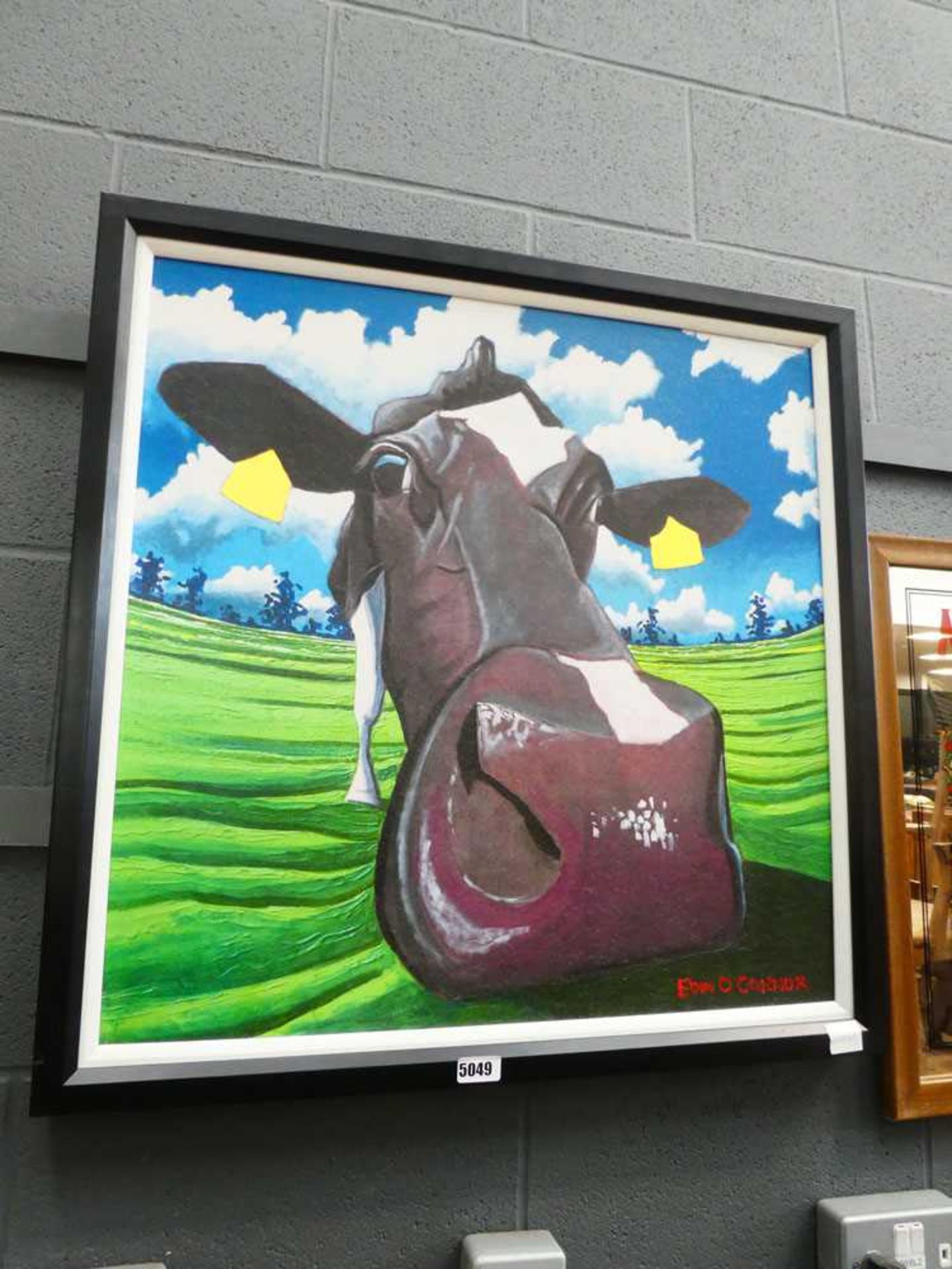 Print of a Friesian Cow