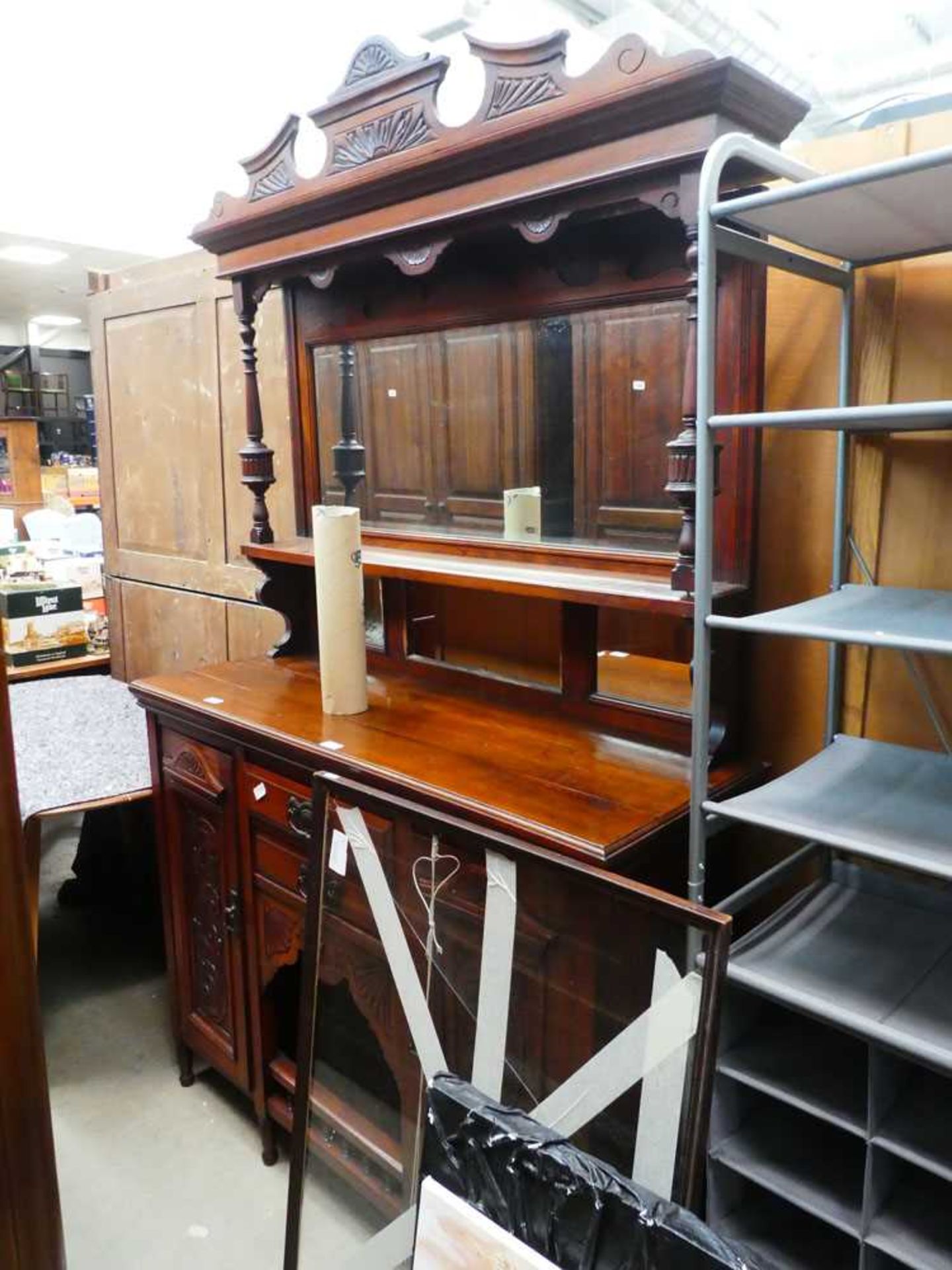 Edwardian mirror back sideboard