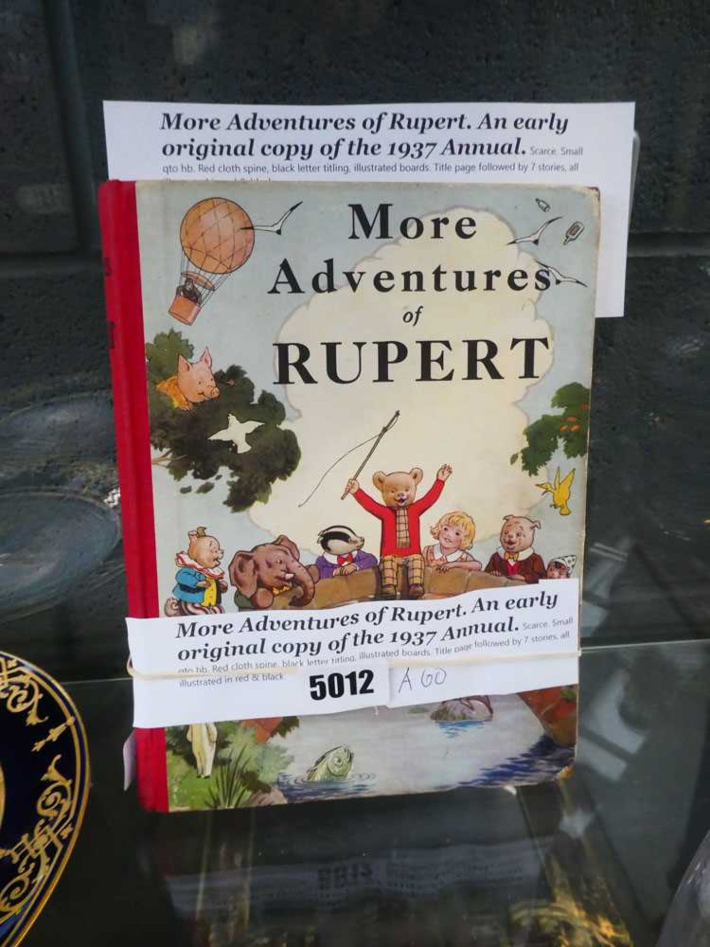 Rupert annual entitled 'More Adventures of Rupert' dated 1937