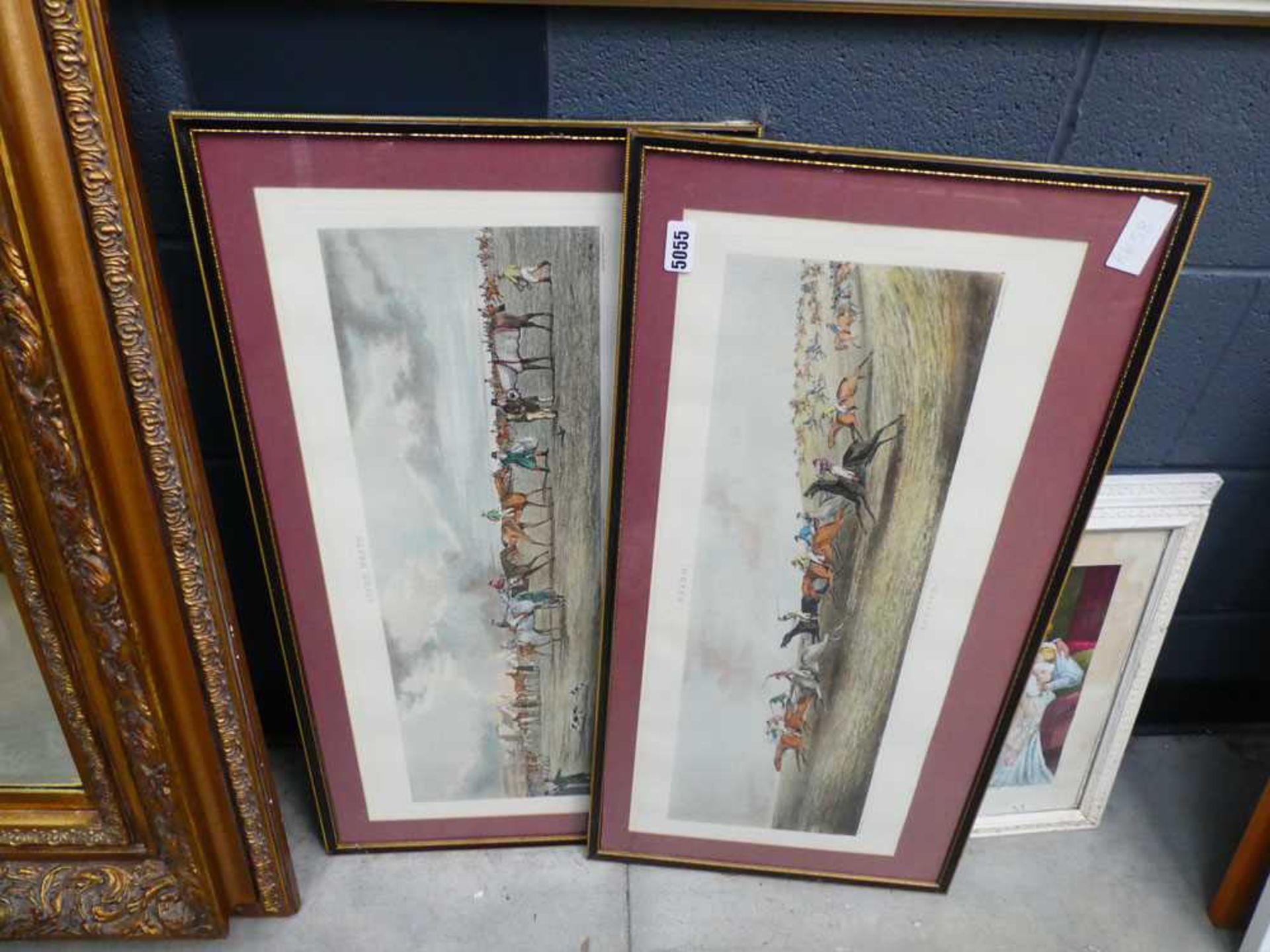 Pair of horse racing prints