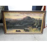Oil on canvas - Highland loch