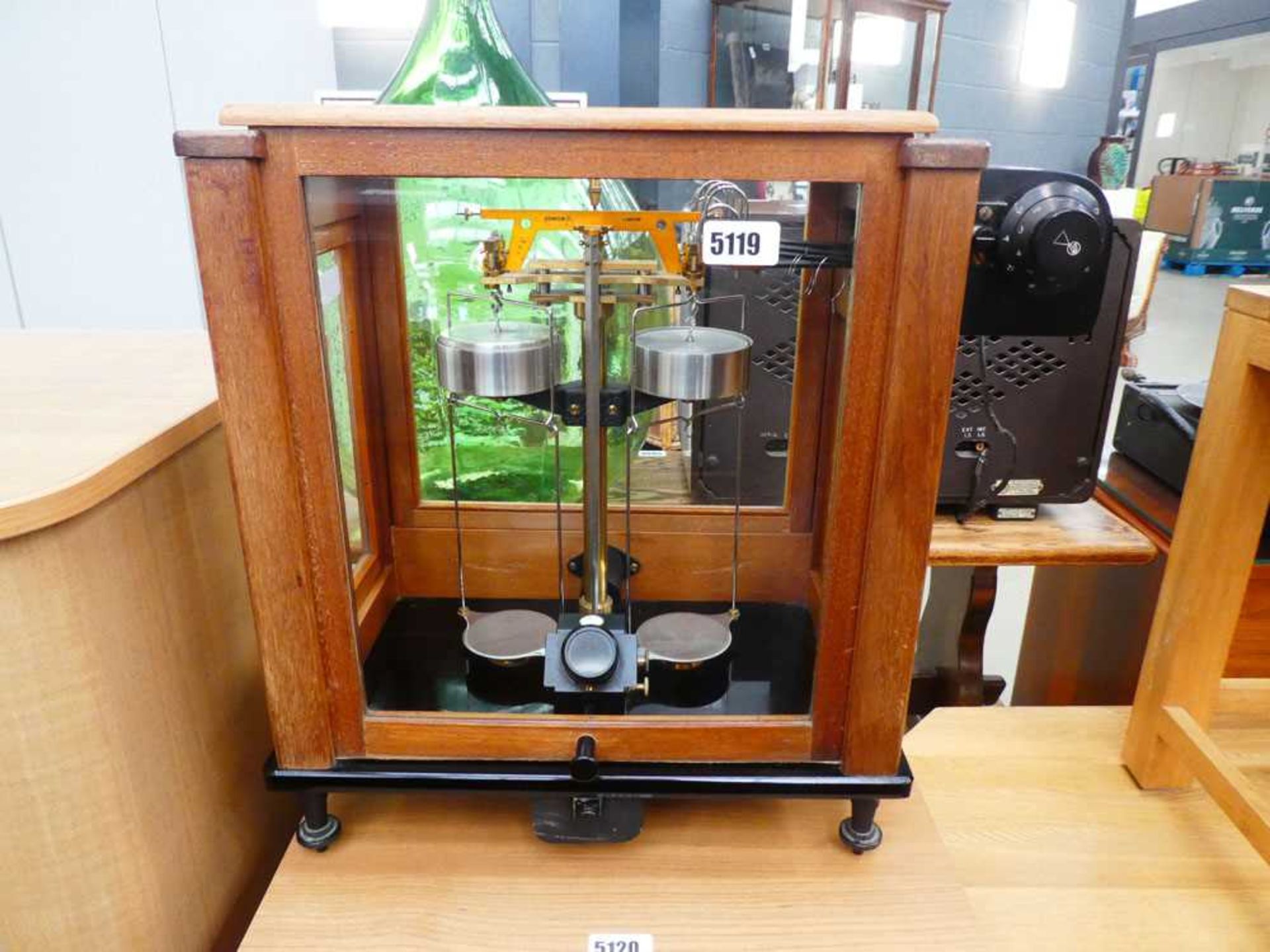 Cased Set Of Analytical Balance Scales Stanton Model A.D.2 London