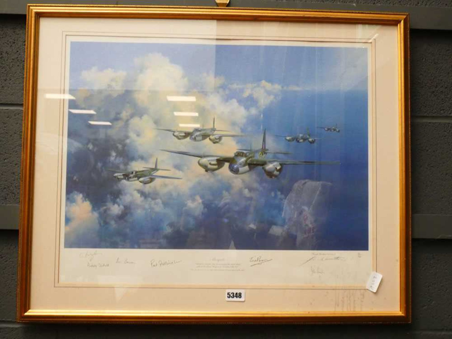 Limited edition Frank Wootton print of Mosquito planes