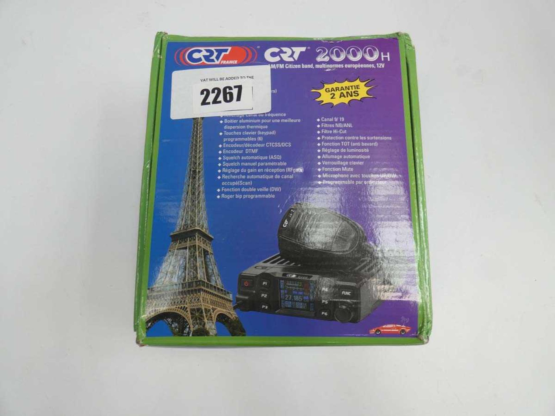 +VAT CRT 2000H CB radio receiver