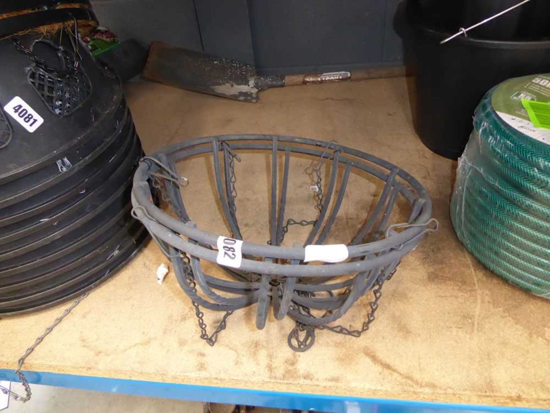 2 metal hanging baskets, frames only