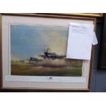 Frank Wootton signed limited edition print of RAF Typhoon fighter jets