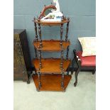 Victorian 4 tier whatnot stand