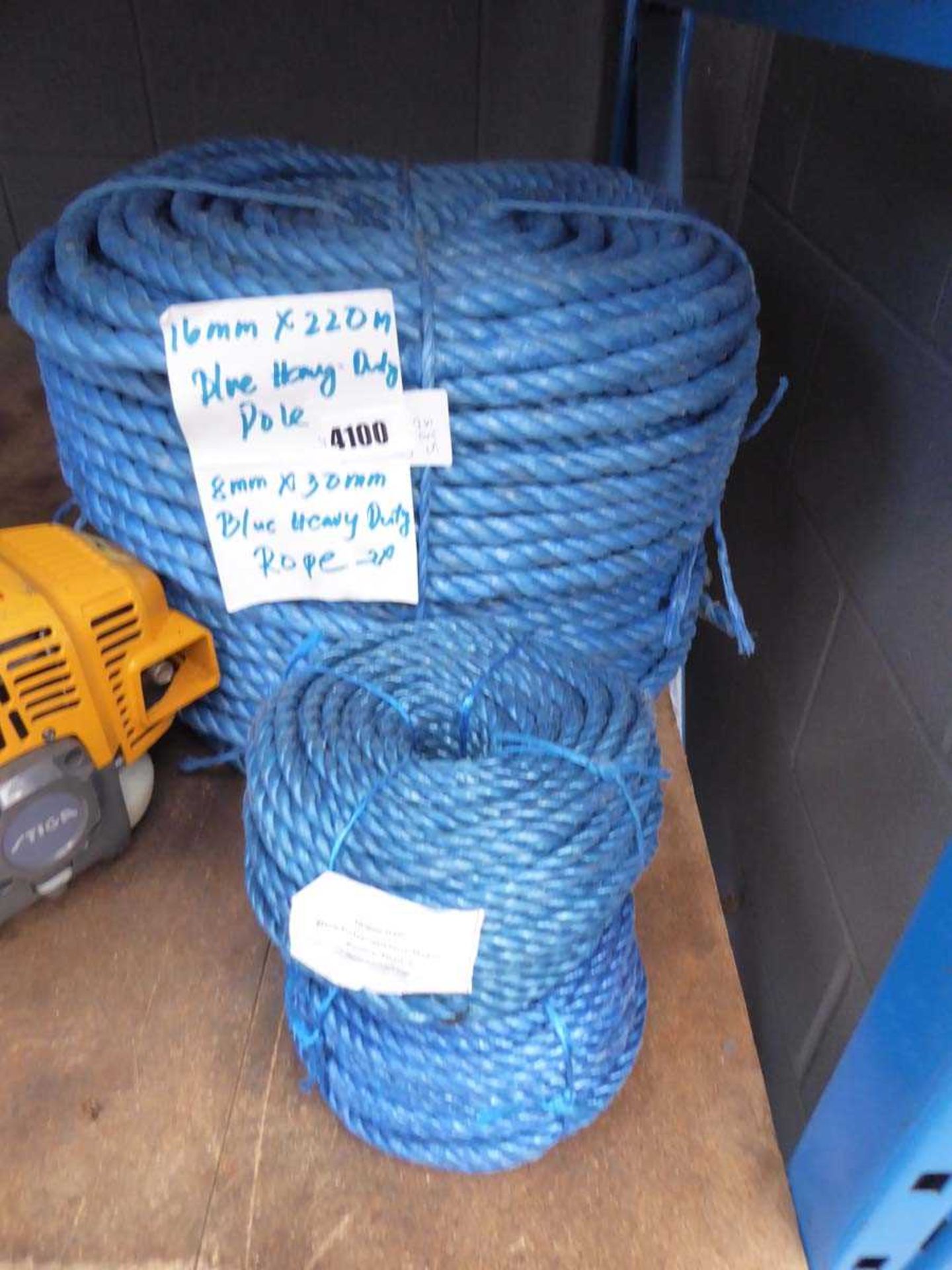 +VAT Large coil of rope and 2 small coils of rope