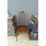 Ercol stick back armchair