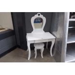 Child's dressing table with stool