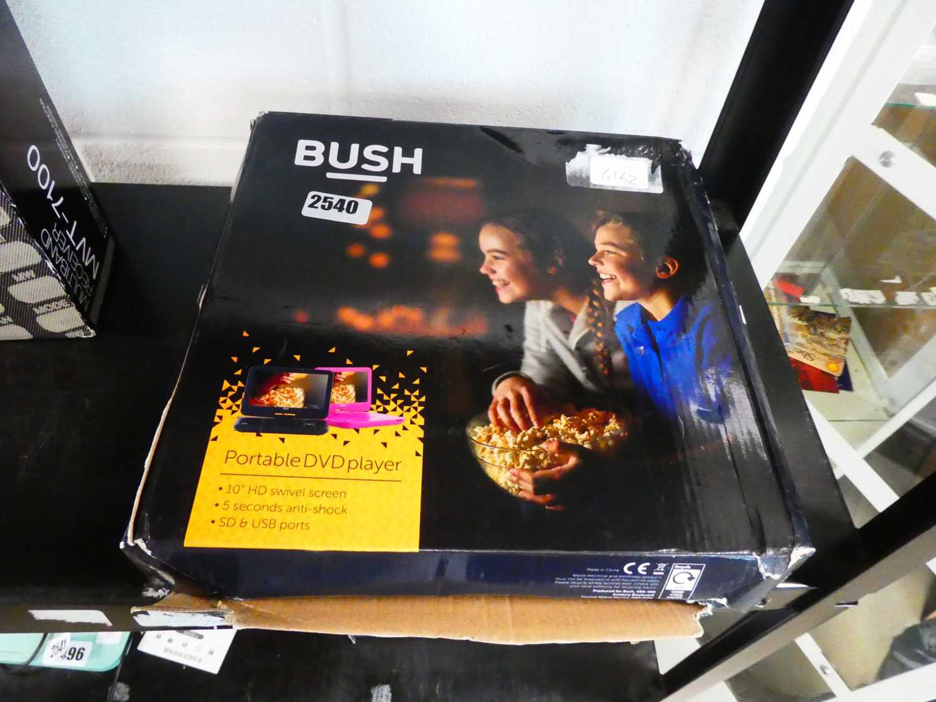 Bush portable DVD player in box
