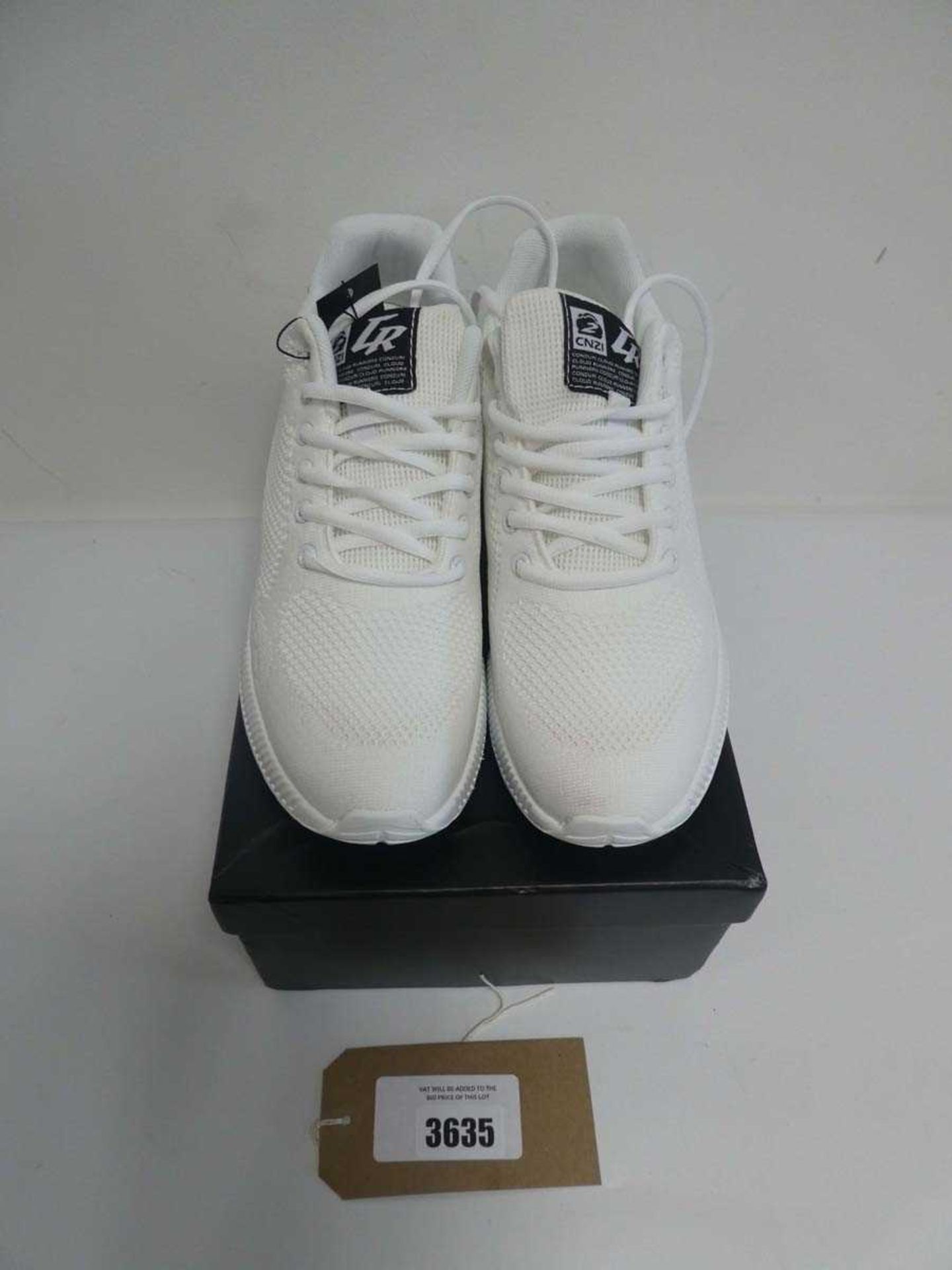 +VAT Conzuri trainers in white size UK8.5 (boxed)