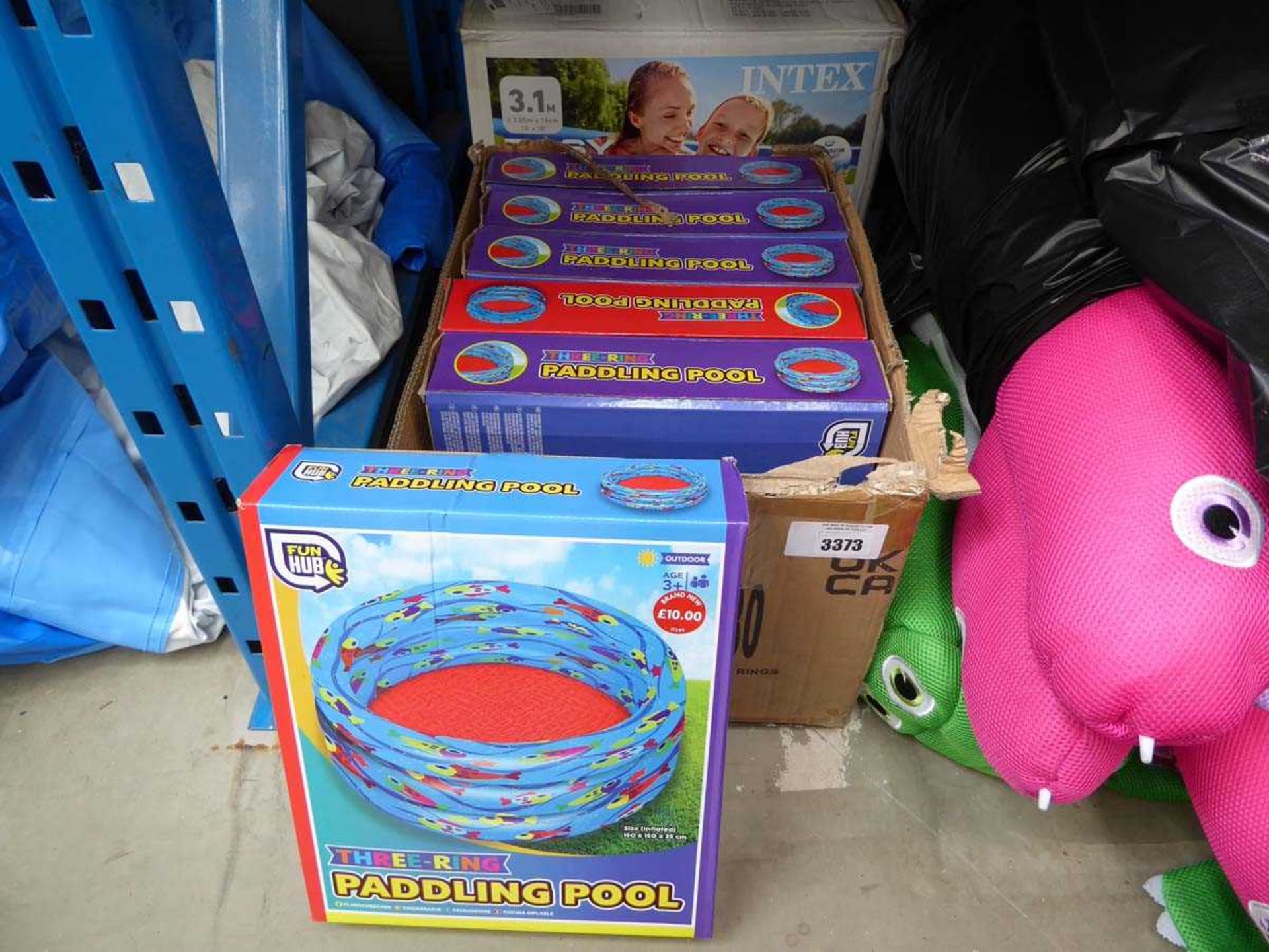 +VAT Box containing 6 x paddling pools