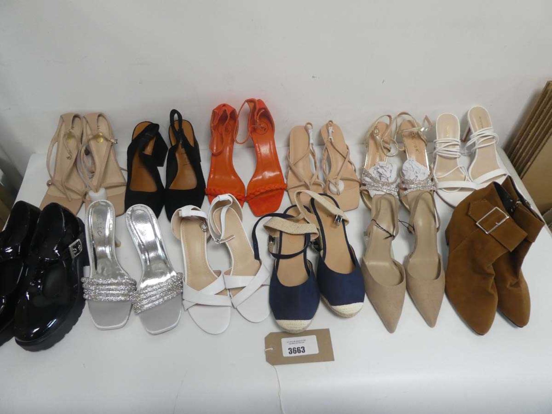 +VAT 12 Pairs of heels in various styles and sizes to include M&S, Dorothy Perkins etc