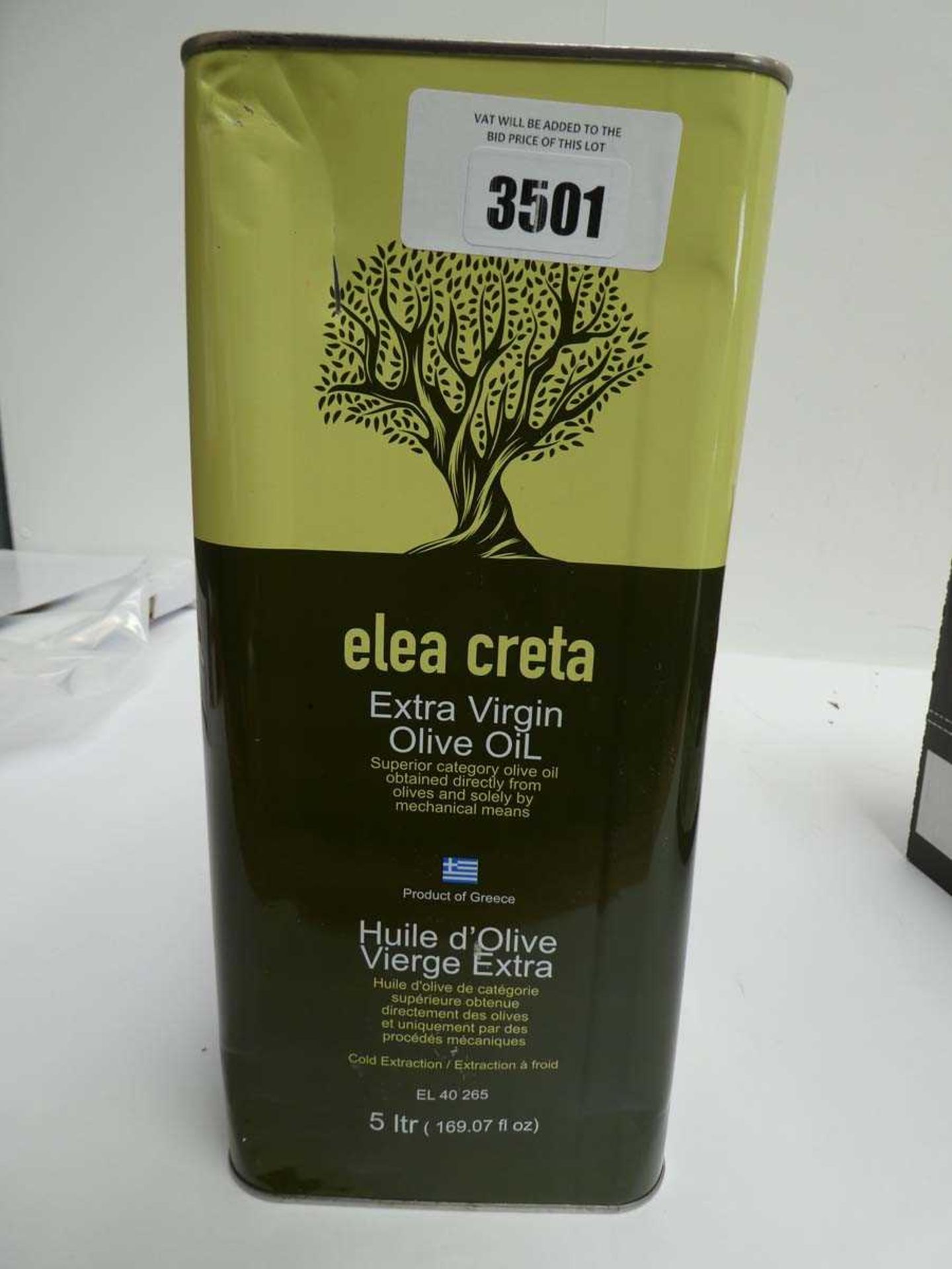 +VAT 5l can of Elea Creta Extra Virgin olive oil