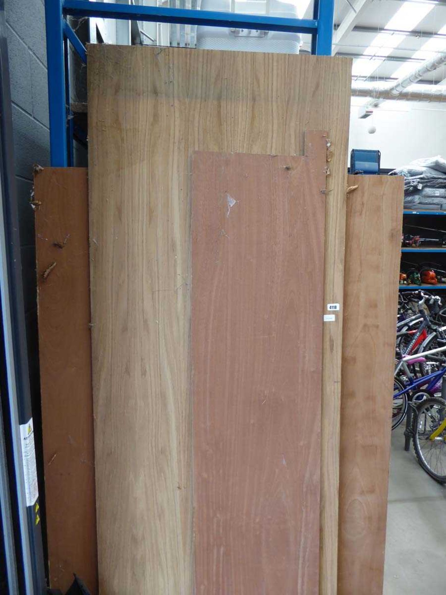 Small quantity of laminated timber boards