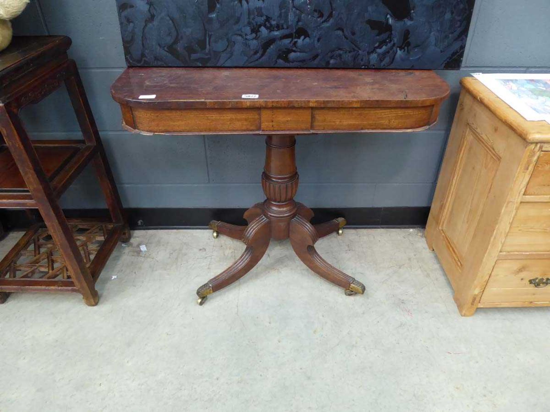 Georgian D-end console table