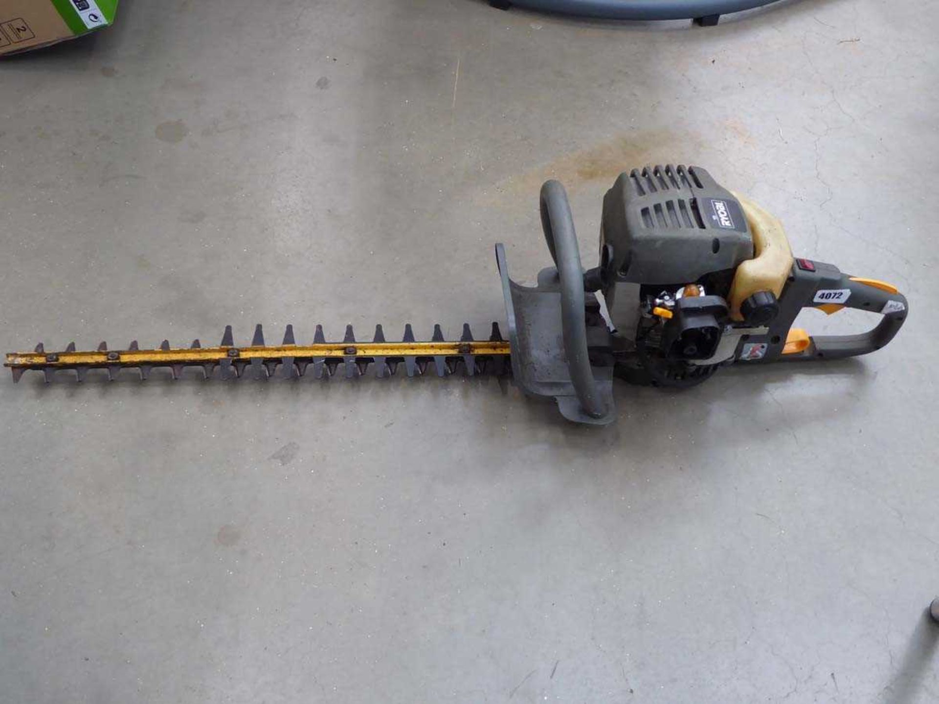 Petrol powered Ryobi hedgecutter