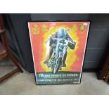 Spanish motorcycle advertising poster
