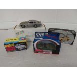 Small collection of 007 themed scale models including; Aston Martin DB5 by The Warbury Mint, Corgi
