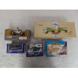 5x scale model vehicles by Corgi; Billy Smarts Circus A.E.C. Mercury Truck & Trailer, The Beezer