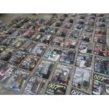 86x die cast vehicles from the '007 James Bond Car Collection' series by Eaglemoss, produced by