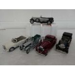 4x Rolls Royce scale model vehicles by The Franklin Mint including; 1929 Phantom 1, 1907 Silver